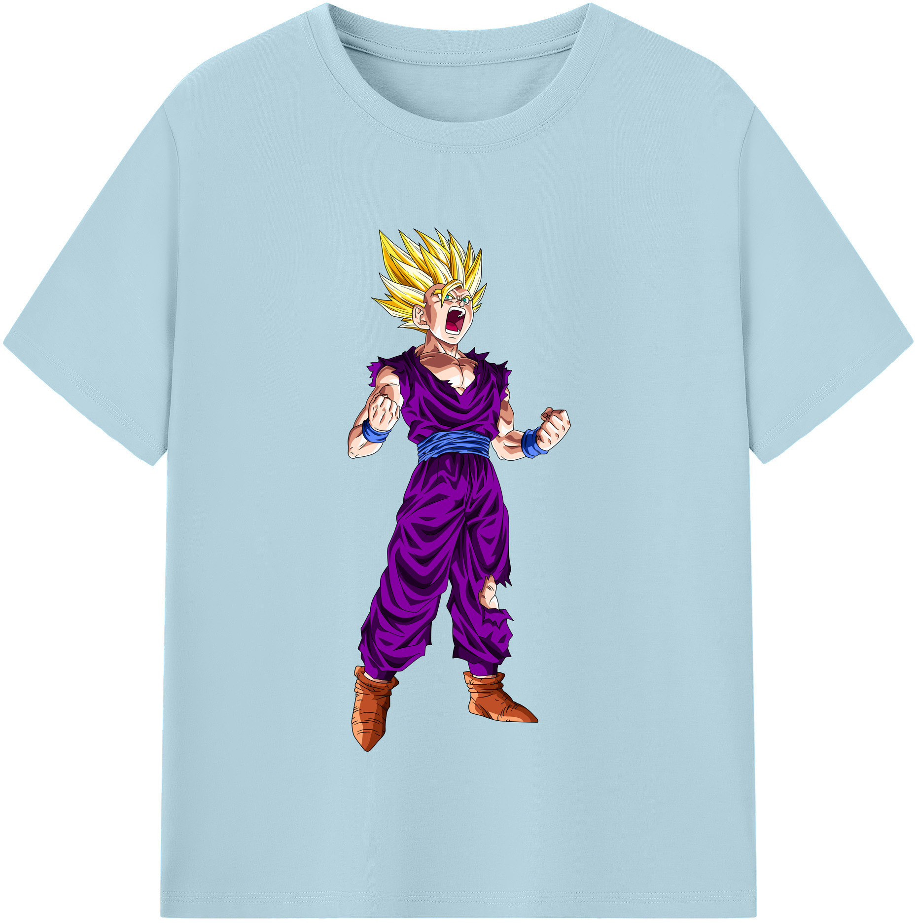 （画像用） ドラゴンボール 孫 悟飯（そんごはん）DRAGON BALL Son Gohan 綿100％半袖Tシャツ（フロントプリント）
